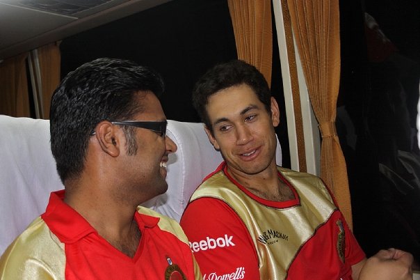 With Ross Taylor